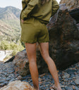 Woven shorts in green