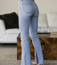 light wash denim jeans