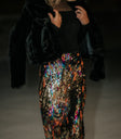 rainbow sequin skirt