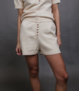 knit shorts with buttons