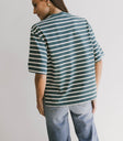oversized striped tee