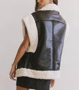 FAUX LEATHER VEST