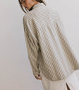 striped oversized shacket