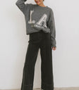 wide leg denim pants
