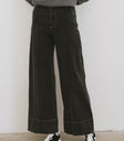 black wide leg denim