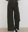 black wide leg jeans
