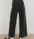 black denim jeans with wide leg