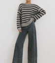 dark wash baggy denim