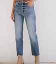MEDIUM WASH CROPPED DENIM