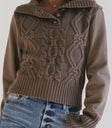CABLE KNIT SWEATER