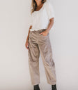 barrel pants in corduroy