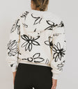 floral printed hoodie