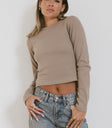 CROPPED LONG SLEEVE TOP