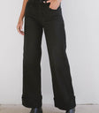 BLACK WIDE LEG DENIM