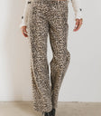 leopard print denim