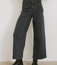 wide leg denim jeans in grey