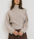 turtle neck knit long sleeve sweater