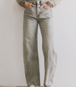 light wash slim fit barrel jeans