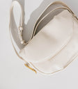 vegan leather bag in ivory