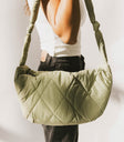 SAGE GREEN QUILTED BAG