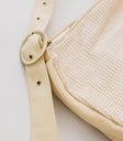 buckle detail tote in ivory