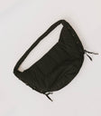 BLACK PUFF BAG WITH SIDE TIES