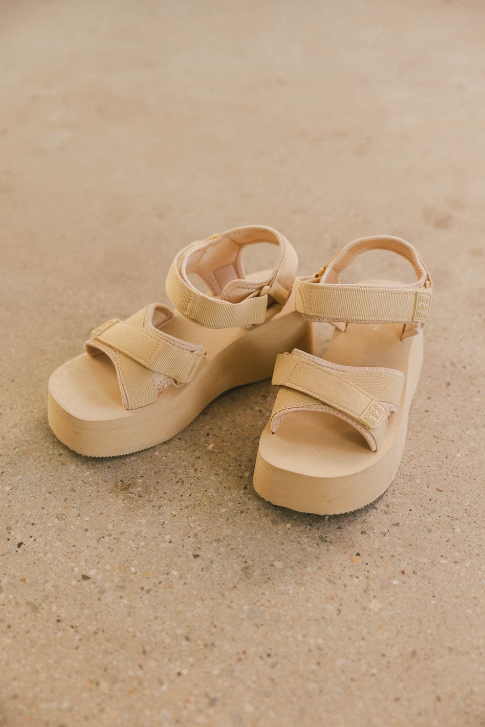 Sandals in cream