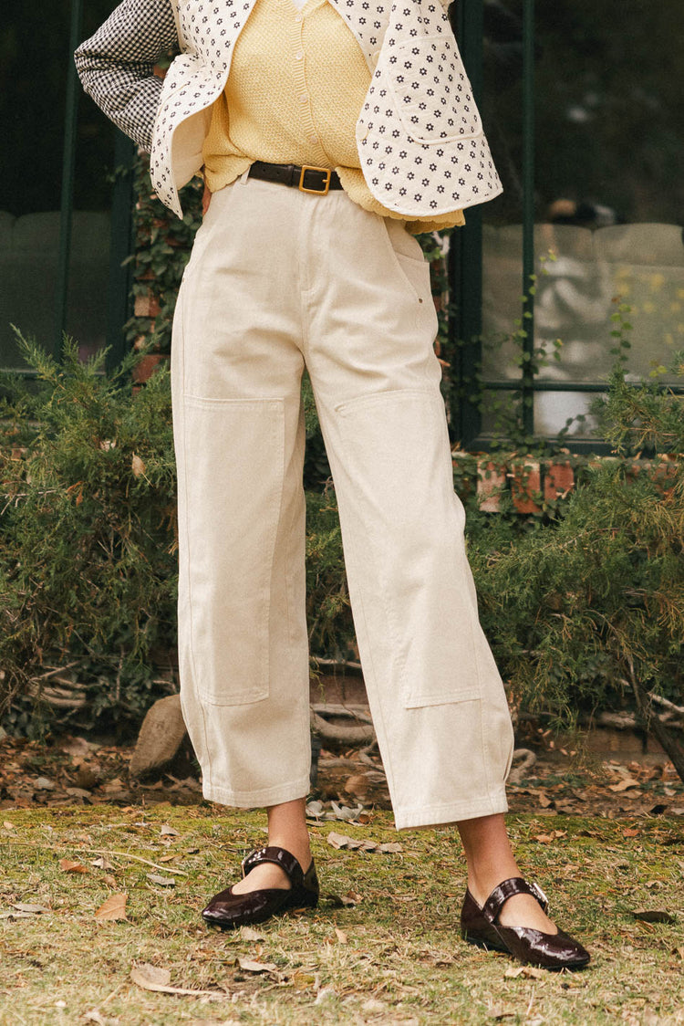 Barrel denim in cream