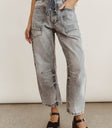Two hand pockets denim in grey