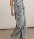 Side pockets denim jeans in medium wash