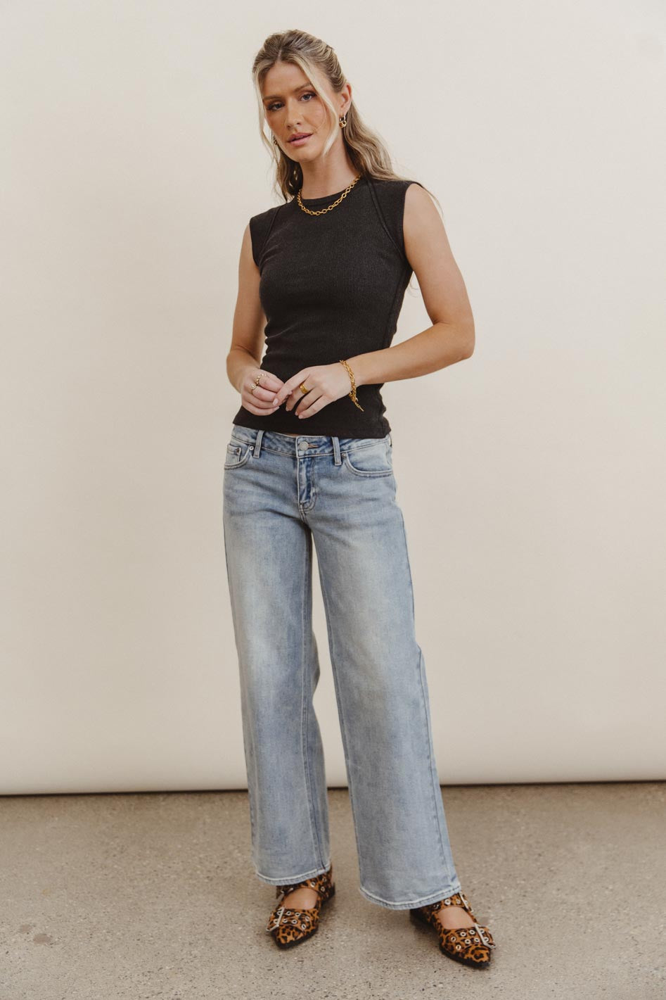 Denim in medium wash