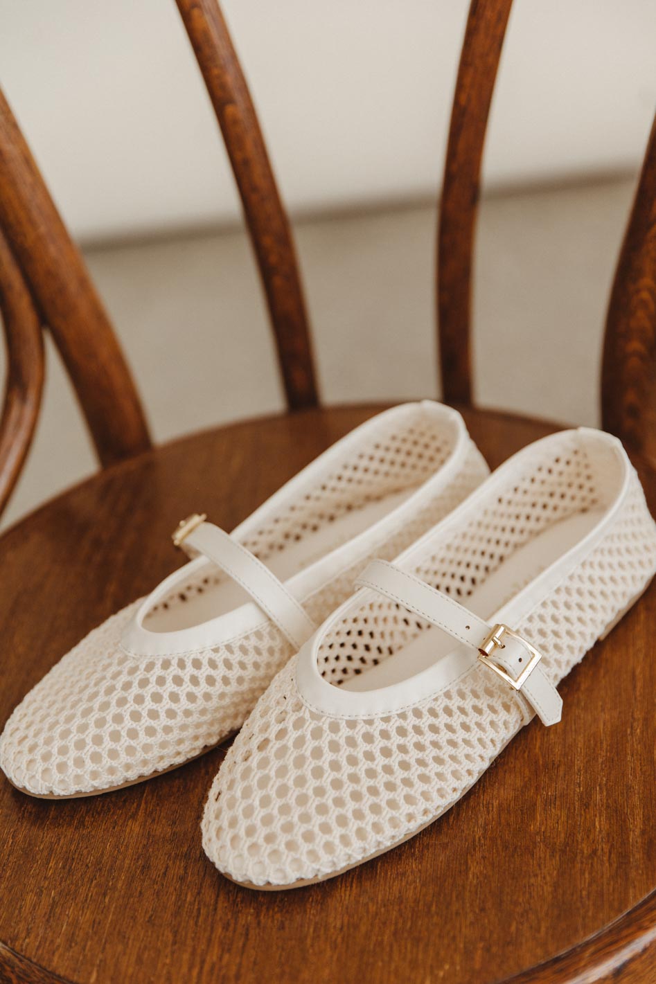 ivory ballet flat