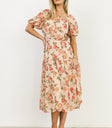 floral printed midi dress