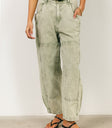 olive baggy jeans
