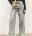 washed denim jeans