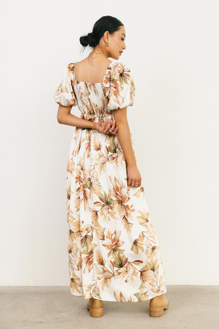 Elastic back dress in multi color
