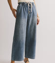 drawstring denim pants