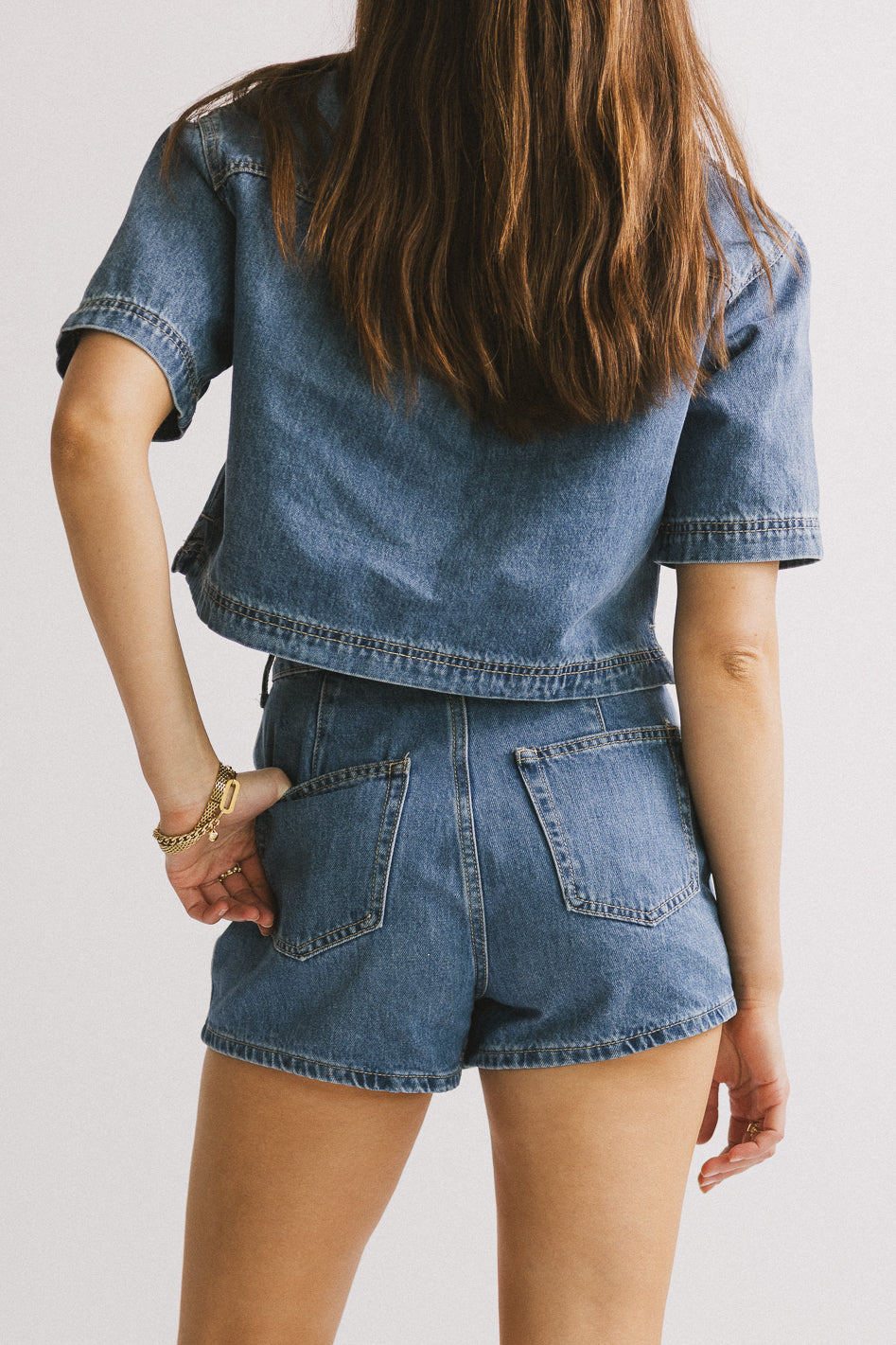 two back pockets on skort