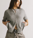 grey button up top
