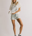 denim shorts