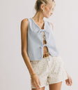 v- neck baby blue vest