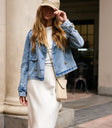 COLLARED DENIM JACKET