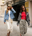 BUTTON UP DENIM TOP