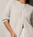 ribbed knitted cardigan