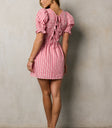 SMOCKED MINI DRESS