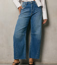 MEDIUM WASH BARREL DENIM