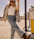 wide leg striped pants