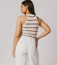 KNIT RED SWEATED TANK