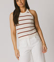 SLEEVELESS STRIPED TOP