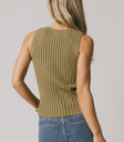 ribbed olive sweater